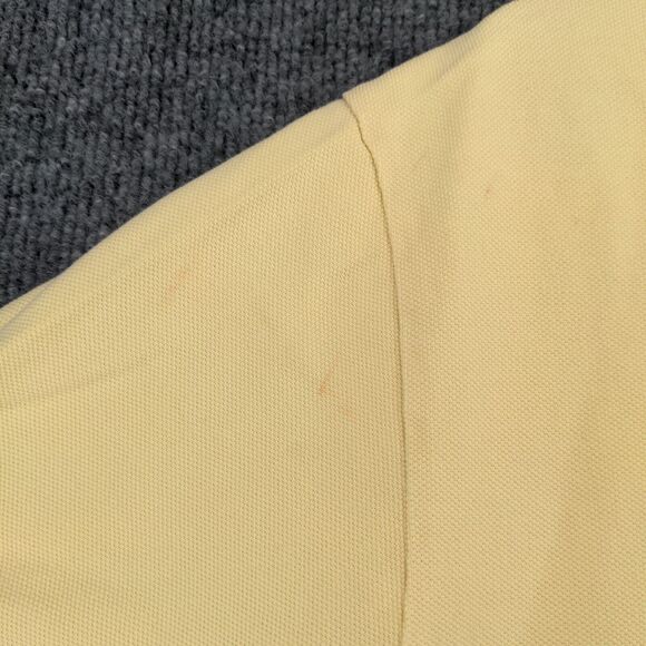 Polo by Ralph Lauren Mens Polo Shirt Yellow Large Short Sleeve Hi Lo Hem Cotton - Picture 4 of 15